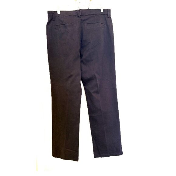 Gloria Vanderbilt Mona Navy Blue Slacks Sz 10 - Picture 3 of 4